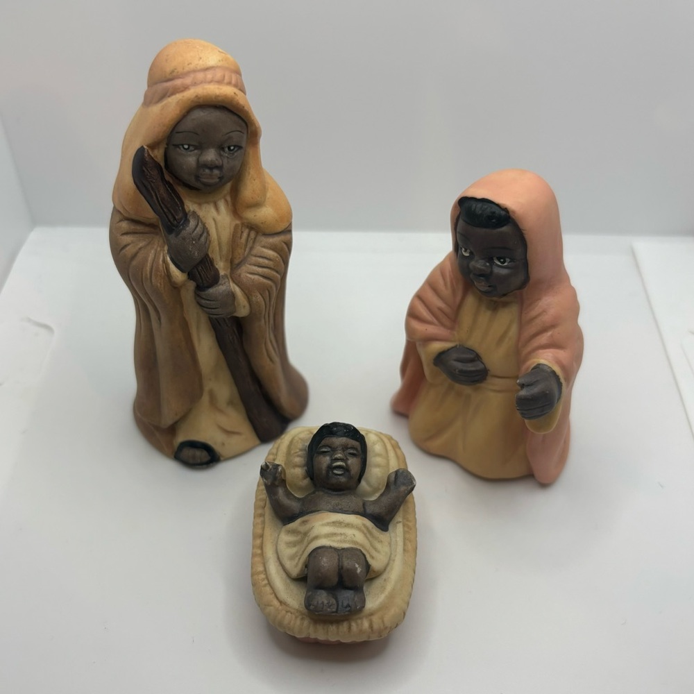 Black Nativity Holy Family 4-inch Autom